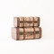 FABRIC SUITCASE, PLAID BEIGE, SET 2 PCS, 45x30,5x19,5cm AND 40x24x16,5cm 600-45486