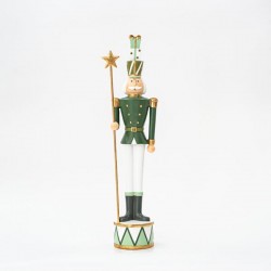 SOLDIER, OLIVE GREEN, WITH CANE, 46cm 600-45511