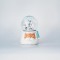 SNOWBALL SANTA, WITH ROCKING HORSE INSIDE, 15cm 600-45516