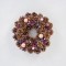 WREATH, WITH PINE CONES AND PINK DECORATIVES, 34cm 600-45530
