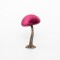 VELVET MUSHROOM, BURGUNDY, 7,5x10,5cm 600-45545