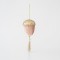 VELVET HANGING ACORN, SOMON, WITH GOLD GLITTER, 8x20cm 600-45558
