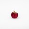 VELVET PUMPKIN, BURGUNDY, WITH GOLD GLITTER, 8cm 600-45563