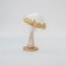 VELVET MUSHROOM, WHITE, 16x26cm 600-45579