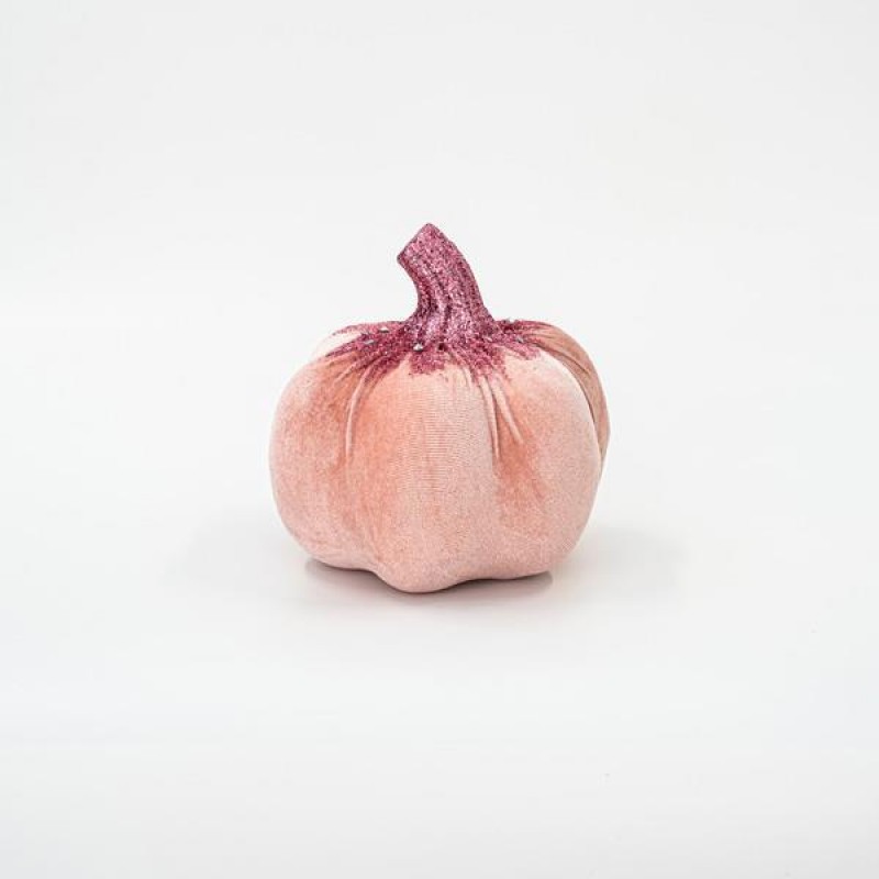 VELVET PUMPKIN PINK, WITH PINK GLITTER, 15cm 600-45587