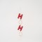 ACRYLIC ORNAMENT,HOHO, RED-WHITE, 4,5x24cm 600-45597
