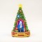 CHRISTMAS TREE STAGE, WITH ADAPTOR, 13 LED, WITH MUSIC AND MOVEMENT, 21,2x21,2x34cm 600-45617