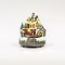 CHRISTMAS RAILROAD STATION, WITH ADAPTOR, 9 LED, WITH MUSIC AND MOVEMENT, 17x16,5x20cm 600-45619
