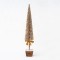 PLASTIC DECORATIVE TREE, GOLD, WITH LEAVES, 20x95cm 600-45648