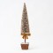 PLASTIC DECORATIVE TREE, GOLD, WITH LEAVES, 16x75cm 600-45649
