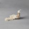 BIRD, CHAMPAGNE, WITH FEATHERS, 18x5x7cm 600-45655