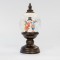 SNOWBALL TABLE DECORATIVE WITH SNOWMAN, PLASTIC, LIGHTED, WITH WATER, BATTERY OPERATED, 1 WARM WHITE LED, 12x12x26,5cm 600-45705