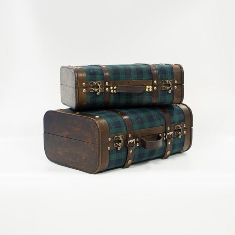 КОЛЕДЕН КОМПЛЕКТ КУФАРИ С КАРИРАН ДЕКОР КОЛЕДЕН КОМПЛЕКТ КУФАРИ С КАРИРАН ДЕКОР