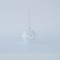 GLASS BALL, WHITE WITH WHITE DESIGNS, SET 4PCS, 8cm 600-45755