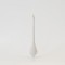 GLASS ORNAMENT, WHITE WITH GLITTER, SET 4PCS, 5,7x30cm 600-45779