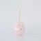 GLASS BALL, IRIDESCENT PINK, WITH FEATHERS, SET 4PCS, 10cm 600-45788