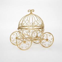 CARRIAGE, METAL, GOLD, 30,5x29x21 600-45863