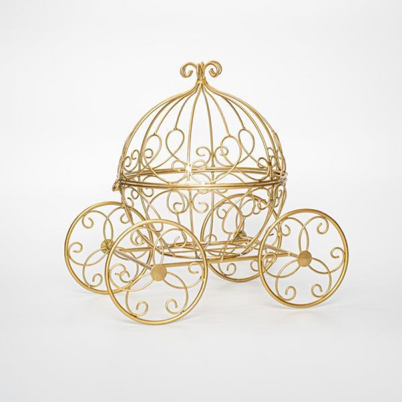CARRIAGE, METAL, GOLD, 30,5x29x21 600-45863