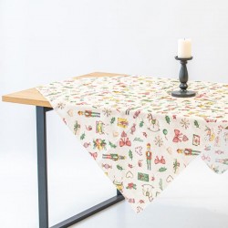PLAID WITH BOWS AND NUT CRACKERS 100x100cm 600-45866
