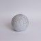 LIGHTED GLASS DECORATIVE BALL, WHITE MAT, WITH STARS, 15cm 600-46068