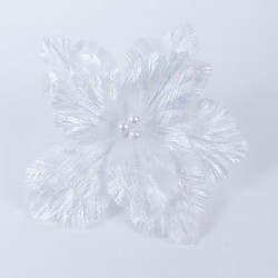 MAGNOLIA, IRIDESCENT WHITE, WITH WHITE PEARLS, 28cm 600-46203