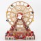 LIGTHED WHEEL WITH SANTA, MUSIC AND MOVEMENT, 38x17x48cm 600-46366