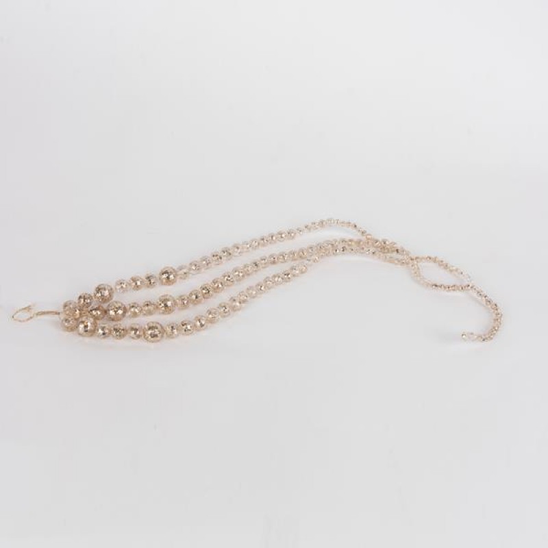 ACRYLIC ORNAMENT, WITH CHAMPAGNE BEADS AND GLITTER, 50cm 600-46376