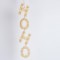 ACRYLIC ORNAMENT, HOHO, GOLD WITH GLITTER, 24cm 600-46445