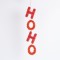 ACRYLIC ORNAMENT, HOHO, RED WITH GLITTER, 24cm 600-46446