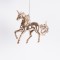 ACRYLIC ORNAMENT, UNICORN, ROSE GOLD WITH GLITTER, 10cm 600-46448