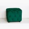STOOL, VELVET FABRIC, GREEN, 45x45x38cm 750-10056