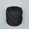 STOOL, VELVET, BLACK, MDF, 39x39x39cm 750-10079