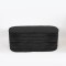 BENCH,VELVET, BLACK,  98x42x42cm 750-18018