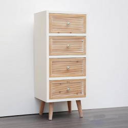 CABINET, WOODEN, BROWN & WHITE, 4 DRAWERS, 60x30.5x70.5cm 750-25026 CABINET, WOODEN, BROWN & WHITE, 4 DRAWERS, 60x30.5x70.5cm 750-25026