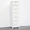 CABINET, WOODEN, WHITE, 6 DRAWERS WITH DESIGN, 29x23x95cm 750-25030