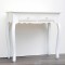 CONSOLE, WOODEN, WHITE, 2 DRAWERS WITH DESIGN, 80x40x75cm 750-25034