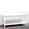 TV CONSOLE, WOODEN, WHITE, 4 DRAWERS WITH DESIGN, 110x50.5x48.5cm 750-25035