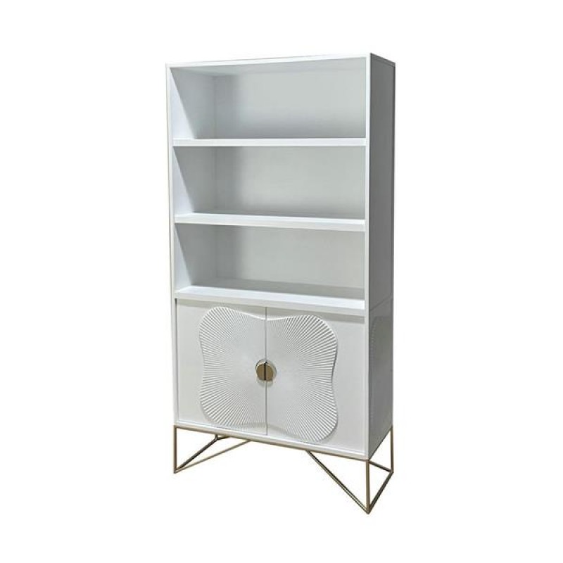 SHELF, WOODEN, WHITE, 90x38x180cm 750-30019
