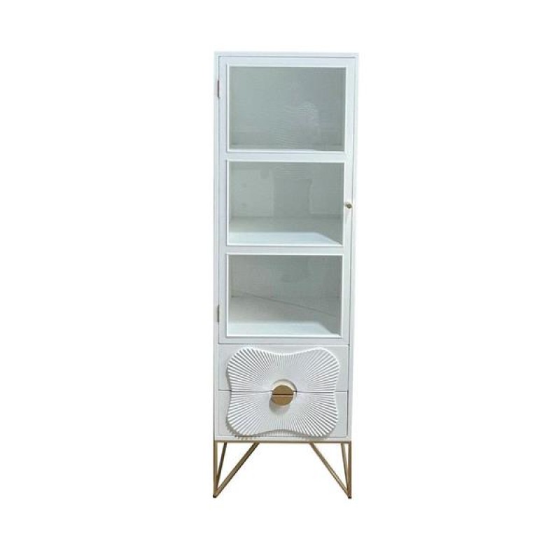 SHELF, WOODEN, WHITE, 50x38x162cm 750-30020