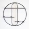 SHELVING UNIT, METAL, BLACK, 3 SHELVES, ROUND, 51x14x51cm 750-31517