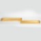 SHELVING UNIT, METAL, GOLD, 2 SHELVES, 61.5x15.5x5, 51.5x13.5x5cm 750-31521