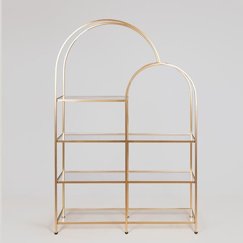 МЕТАЛНА ЕТАЖЕРКА, ЗЛАТИСТА, 96X26X145 СМ МЕТАЛНА ЕТАЖЕРКА, ЗЛАТИСТА, 96X26X145 СМ