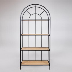 МЕТАЛНА ЕТАЖЕРКА, ЧЕРНА, 70X28X161 СМ МЕТАЛНА ЕТАЖЕРКА, ЧЕРНА, 70X28X161 СМ