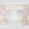 FIREPLACE FRAME, ANTIQUE,NATURAL- WHITE, WITH DRAWERS,120x23x95cm 750-33512