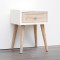 CABINET, WOODEN, BROWN & WHITE, 1 DRAWER, 35x30x46.5cm 750-35516
