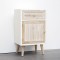 CABINET, WOODEN, WHITE & BROWN, 1 DRAWER, 1 DOOR ,40x31,5 x66,5cm 750-35519