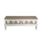 COFFE TABLE, WOODEN, WHITE & BROWN, 2 DRAWERS, 120Χ60Χ50CM 750-38514