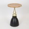 SIDE TABLE, METAL, GOLD & BLACK, 39.50x39.50x61cm 750-39517