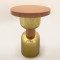 SIDE TABLE,  METALIC, PEACH-GOLD, 40x40x55cm 750-39524
