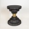 SIDE TABLE, METALIC, BLACK-GOLD, 40x40x52cm 750-39525